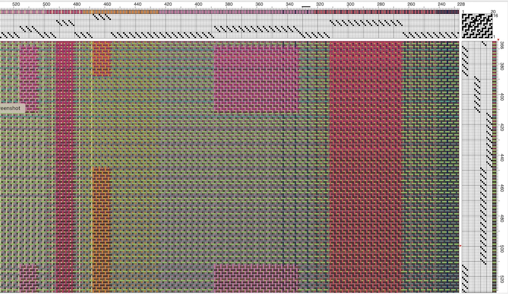 a weaving draft