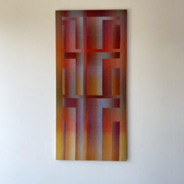 2024 I – 4. Cotton, handwoven, 53 x 112 cm.